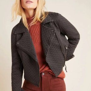 NWT Anthropologie Quilted Cropped Moto Jacket XS